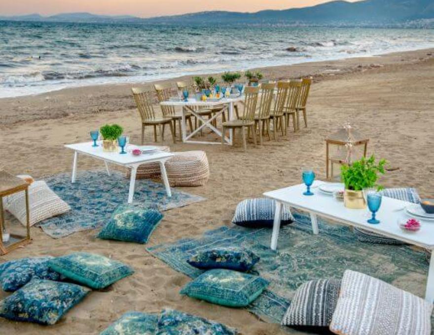 Γαλάζια Ακτή - γάμος σε παραλία Μαραθώνας